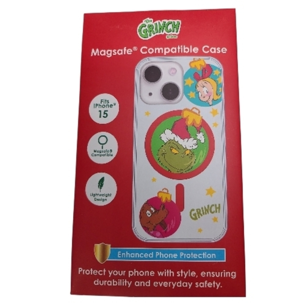 The Grinch Christmas iPhone 15 Case - Festive  Green Design - Picture 3 of 3